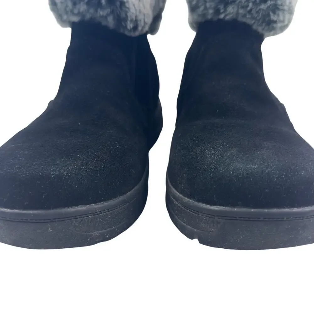 Khombu Jessica Suede Leather Memory Foam Water-Repellent Boots Women's Size 8